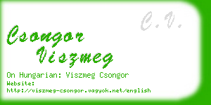 csongor viszmeg business card